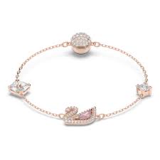 DAZZLING SWAN:BRACELET CZMO/ROS M
