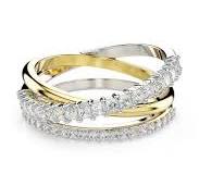 БИЖУТЕРИЯ/КОЛЬЦО/HYPERBOLA:RING 3 BAND WHITE/MIX 50