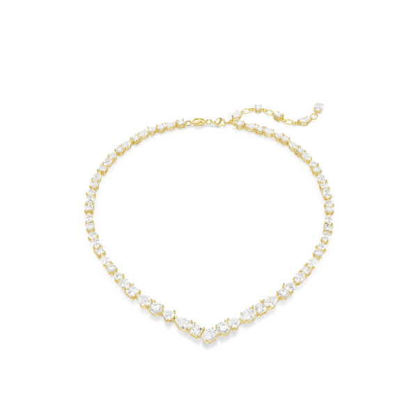 MESMERA:NECKLACE V WHITE/GOS