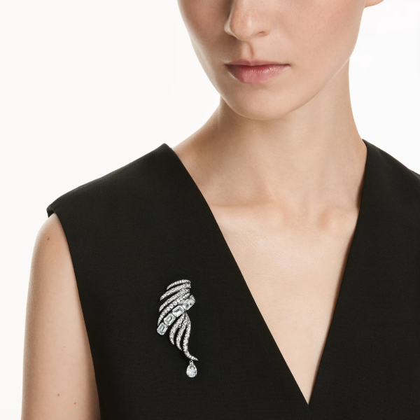THE VIENNA COLLECTION:BROOCH WHITE/RUS