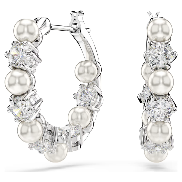 MATRIX:PE PEARL HOOPS WHITE/RHS