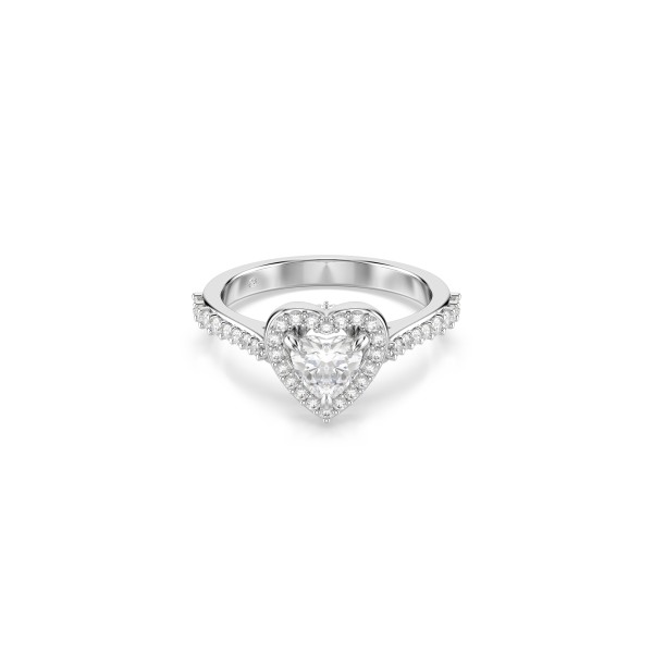 UNA:RING HRT WHITE/RHS 55